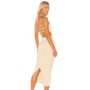 NEW Superdown Thea Midi Dress Brown Small C98